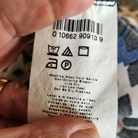 A Pea In The Pod Maternity Button Front 3/4 Sleeve Stretch Knit Dress Large - Picture 7 of 7